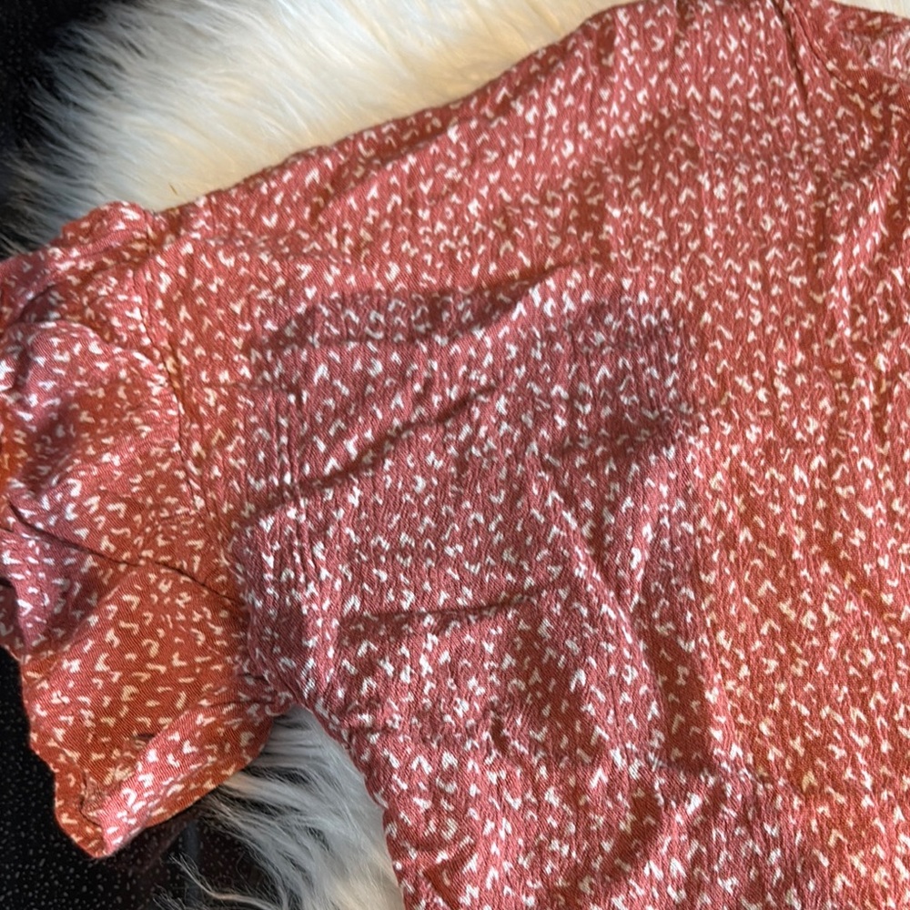 Paper Crane Brown Ruffled Blouse - Picture 2 of 8
